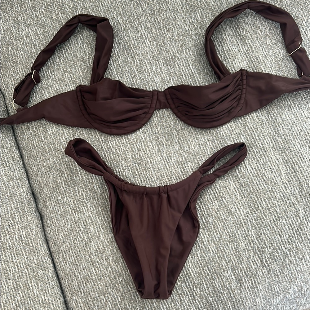 VACA Swimwear Brown Bikini